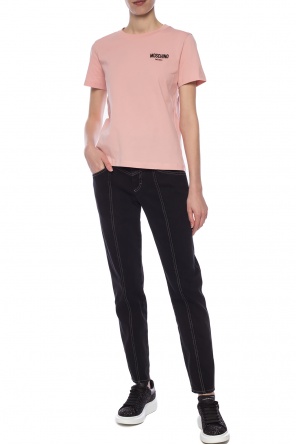 T-shirt with raised logo, zdjęcie 2 T-shirt with raised logo od Moschino